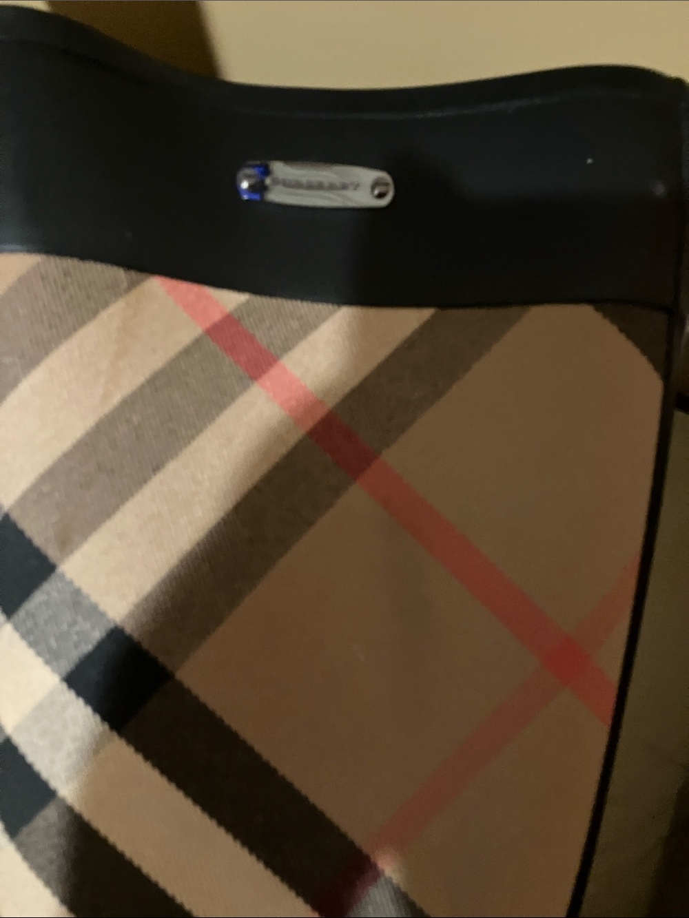 Burberry Black & Beige Classic Check Tall Rain Boots - Picture 9 of 14